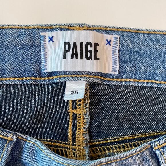 Paige Verdugo Crop Cotton/Rayon/Poly/Spandex Blend Jeans Size 25 - Picture 5 of 6